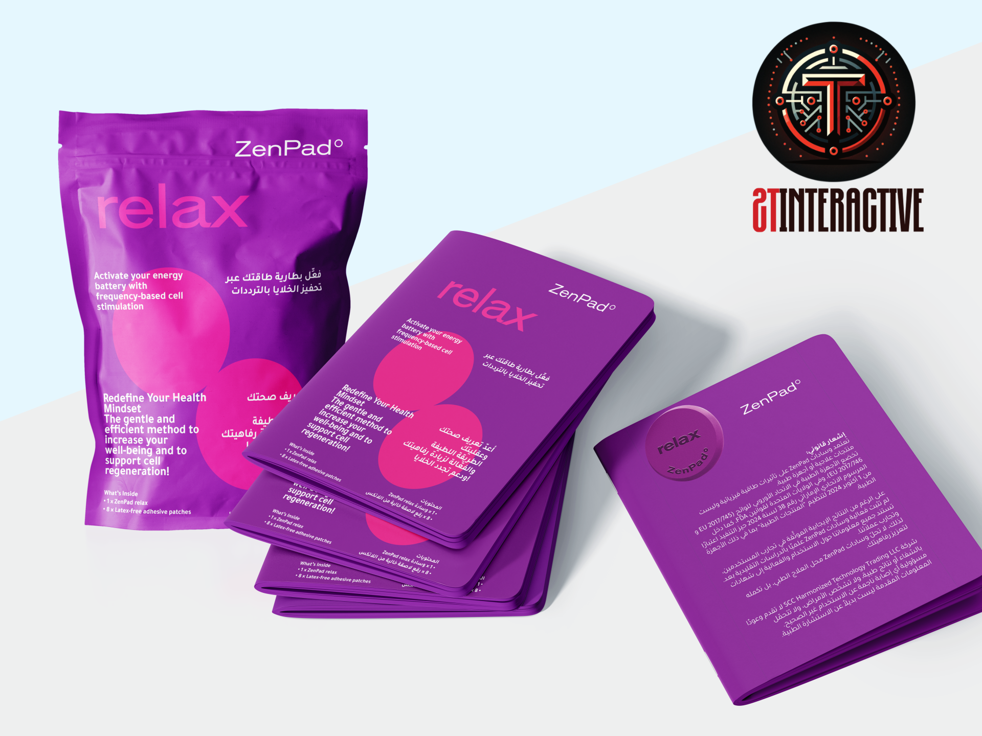 Zenpad Relax Packaging And Booklet Design